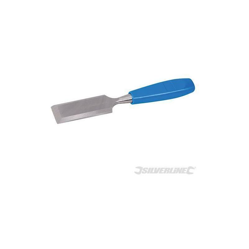 foto del prodotto silverline scalpelli per legno in acciaio manico rivestito in plastica 32mm