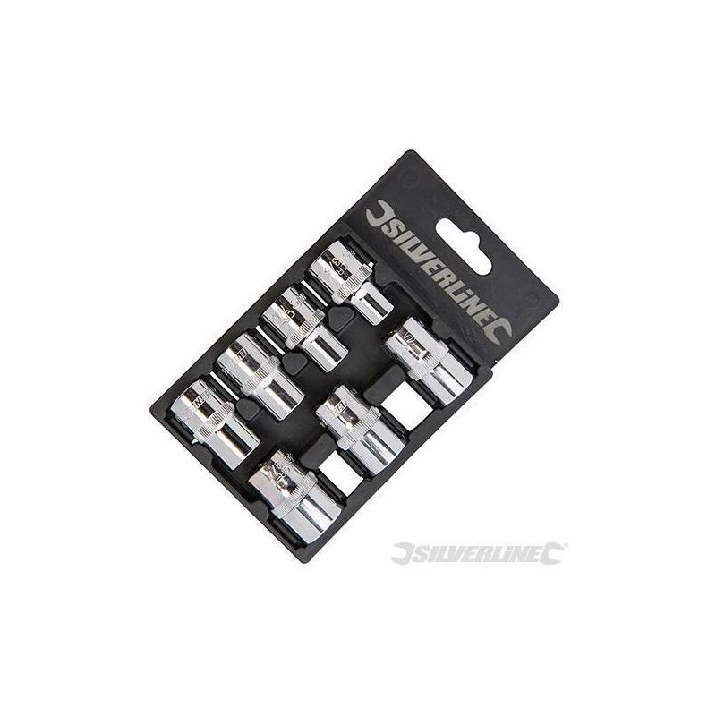 foto del prodotto silverline set chiavi a bussola 1 2 7 pezzi 3 8 3 4 acciaio prezzo