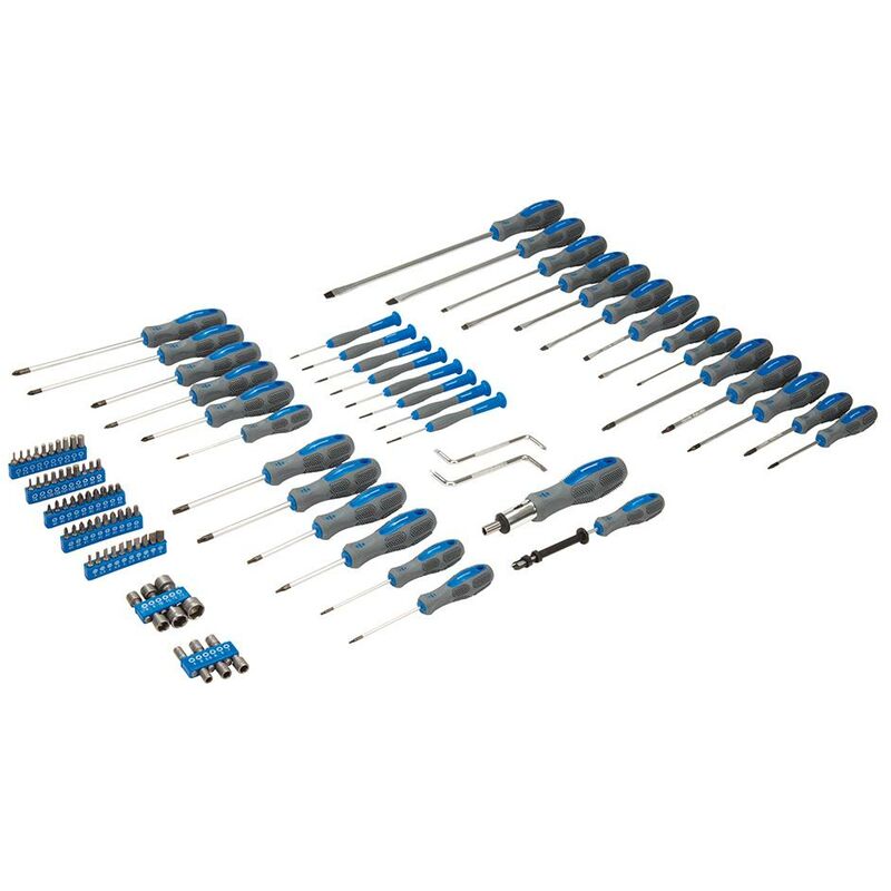 foto del prodotto silverline set di cacciaviti 100 p.zi 100 p.zi