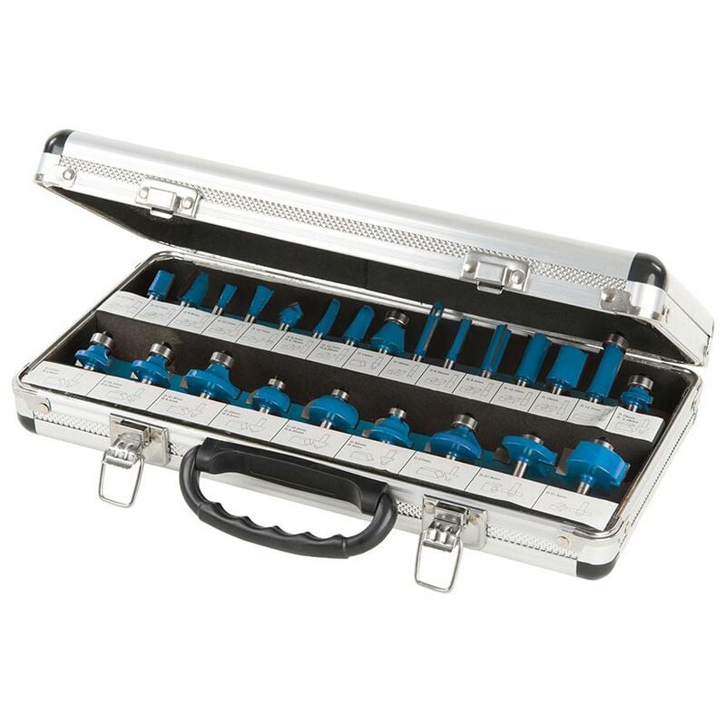 foto del prodotto silverline set di frese tct 1 4 24 p.zi 1 4 