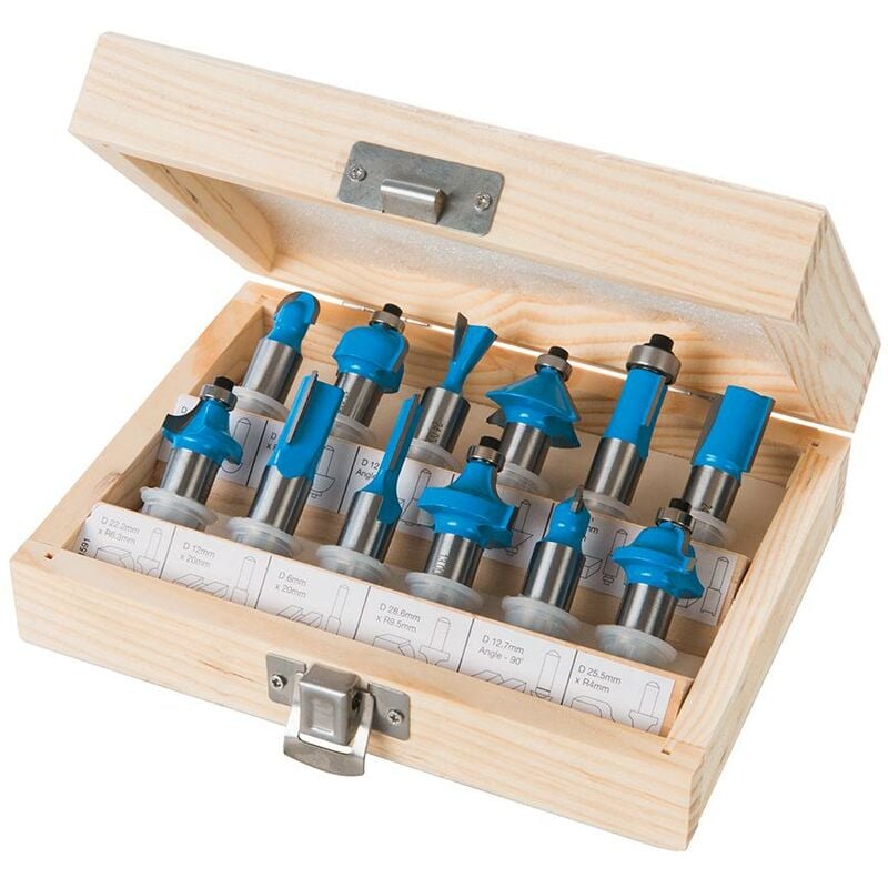 foto del prodotto silverline set di frese tct 12 mm 12 p.zi 12 mm