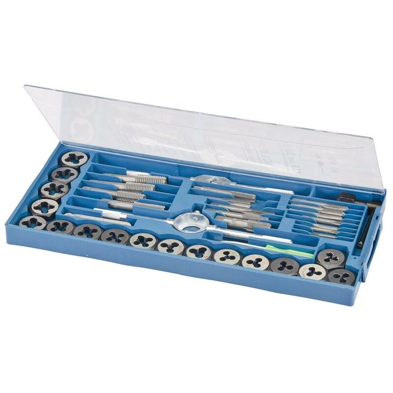 foto del prodotto silverline set di maschi per filettare e filiere 40 p.zi 40 p.zi