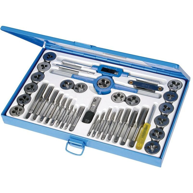 foto del prodotto silverline set di maschi per filettare e filiere 40 p.zi 40 p.zi