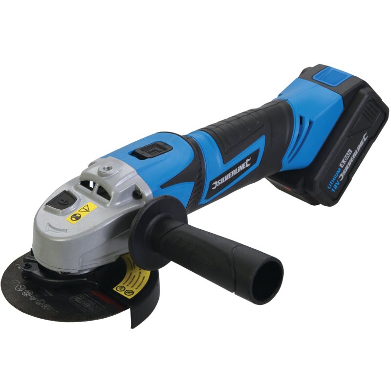 foto del prodotto silverline smerigliatrice angolare 115 mm a batteria 18 v