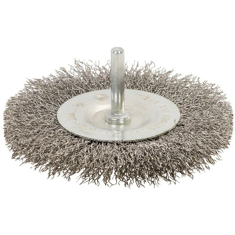 foto del prodotto silverline spazzola a tazza rotante in acciaio inossidabile 100 mm