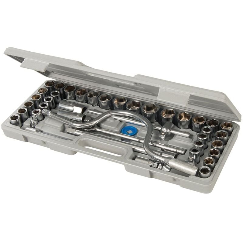 foto del prodotto silverline ss39 set di chiave a bussola, 42 pezzi