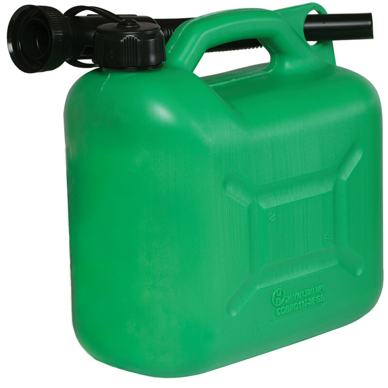 foto del prodotto silverline tanica di plastica per carburante 5 l verde