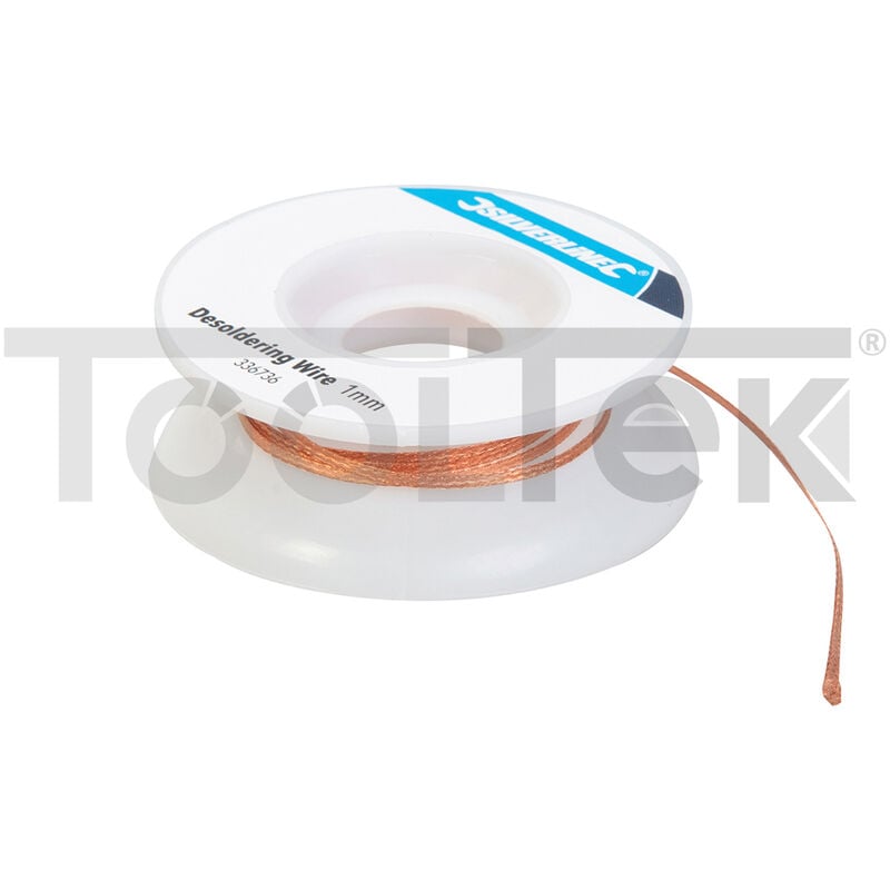 foto del prodotto silverline treccia rame dissaldatura dissaldare filo giunti saldatura 1mm 336736