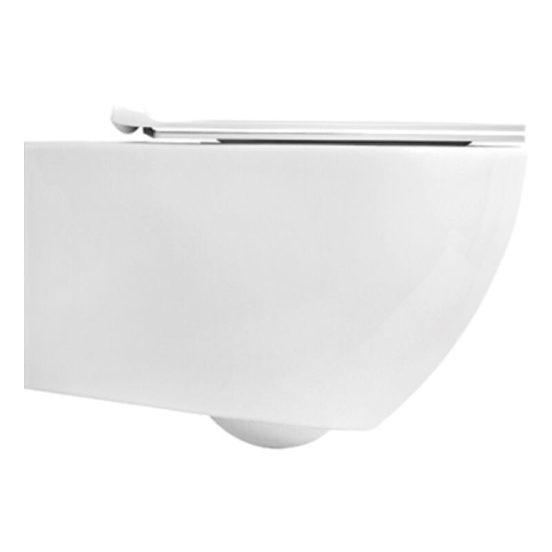 foto del prodotto simas - sedile coprivaso vignoni con cerniere rallentate bianco