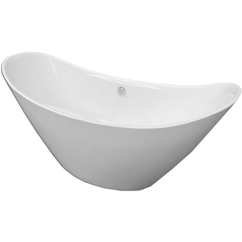 foto del prodotto simba vasca freestanding bianca moderna 172 x 72 cm wanda