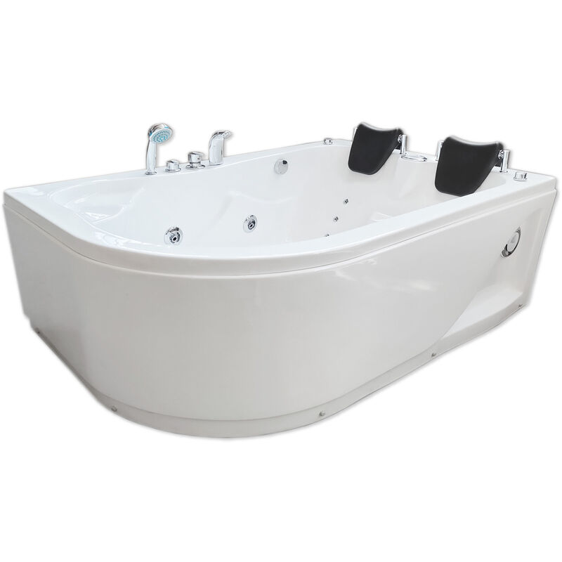 foto del prodotto simba vasca idromassaggio bianca 170 x 115 cm per 2 persone 15 getti varadero