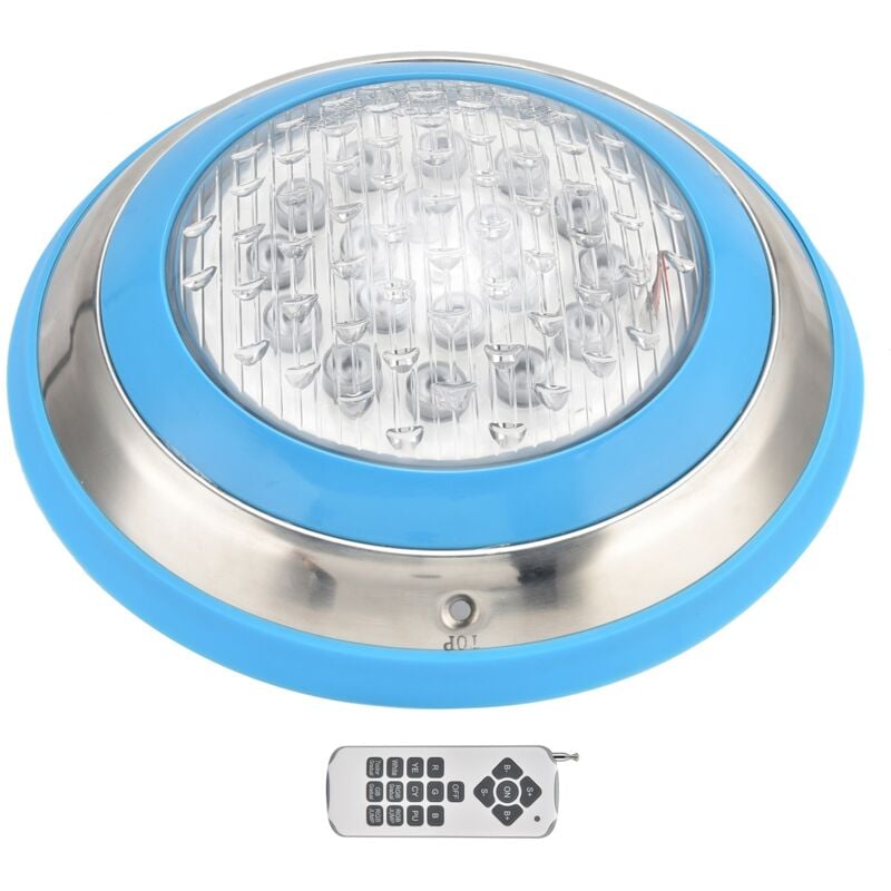 foto del prodotto simming led luce per piscina, luce subacquea, ac12v, rgb, alta potenza, telecomando a 18 tasti, luce sommergibile 12w 1200lm 