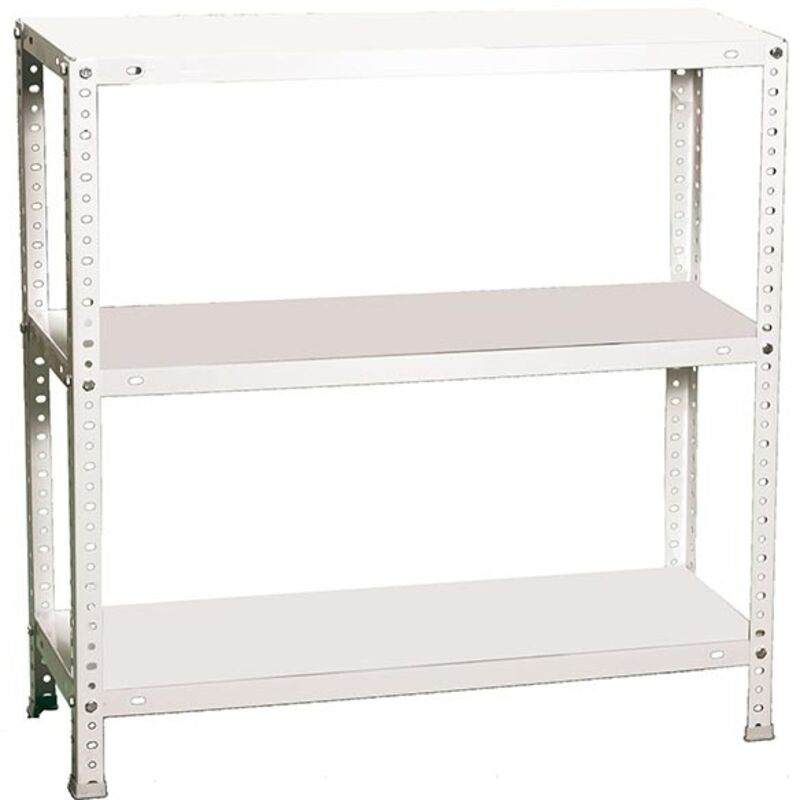 foto del prodotto simon rack scaffale metallo garage e 3 ripiani, capacit di carico 100 kg e punto di flessione, 1000x800x300 mm, metallo, scaffalatura per garage,