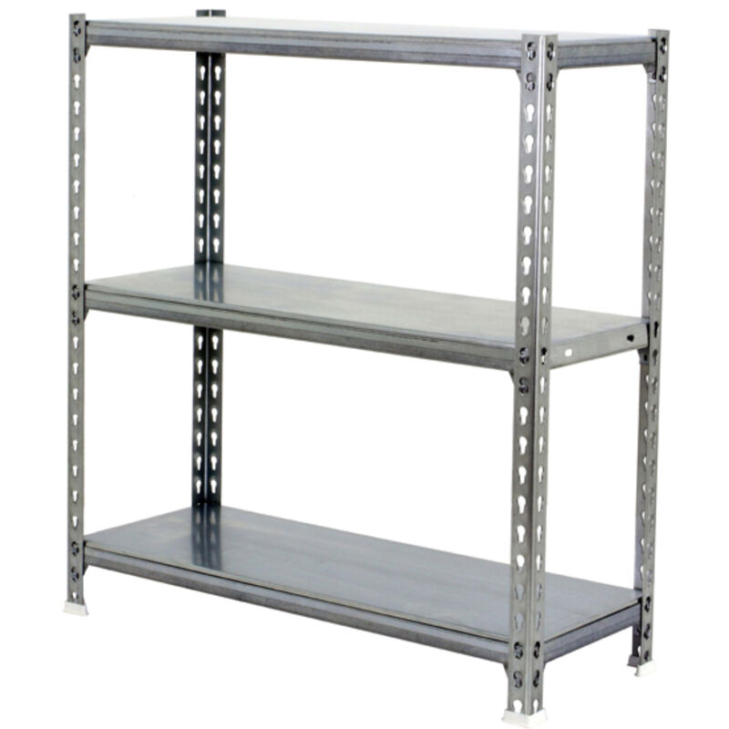 foto del prodotto simon rack sr 777100024901033 scaffale metallo garage 3 livelli con capacit di carico di 180 kg, galvanis , 900x1000x300