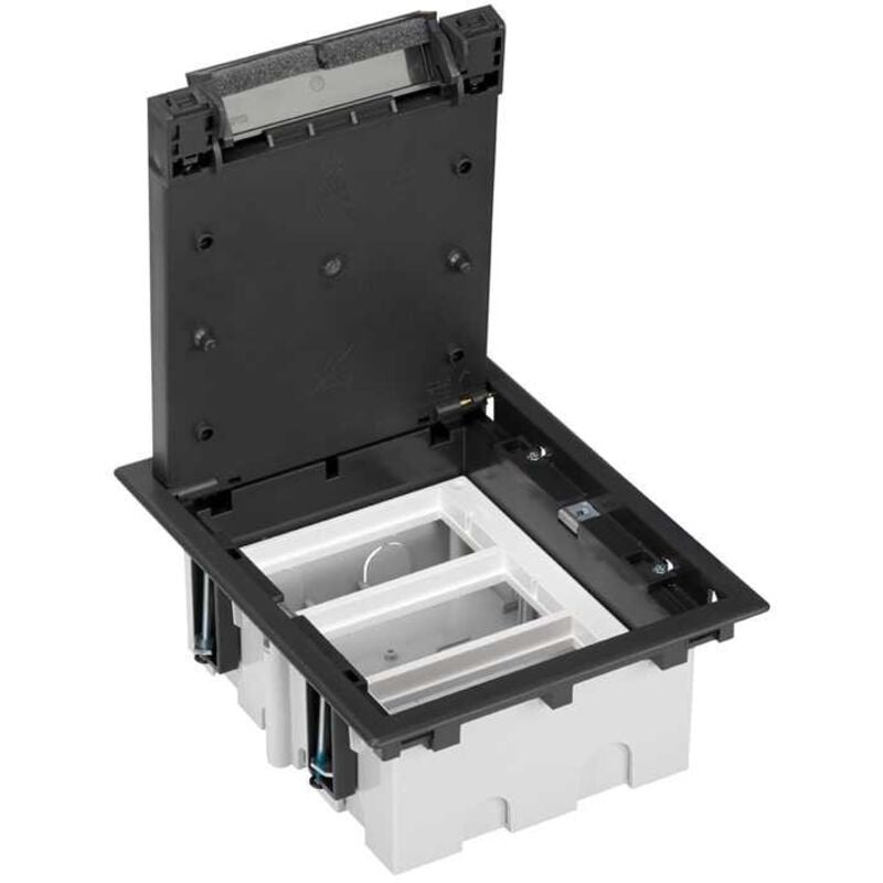 foto del prodotto simon - scatola da pavimento 70mm 3 moduli grafite 52050003-038