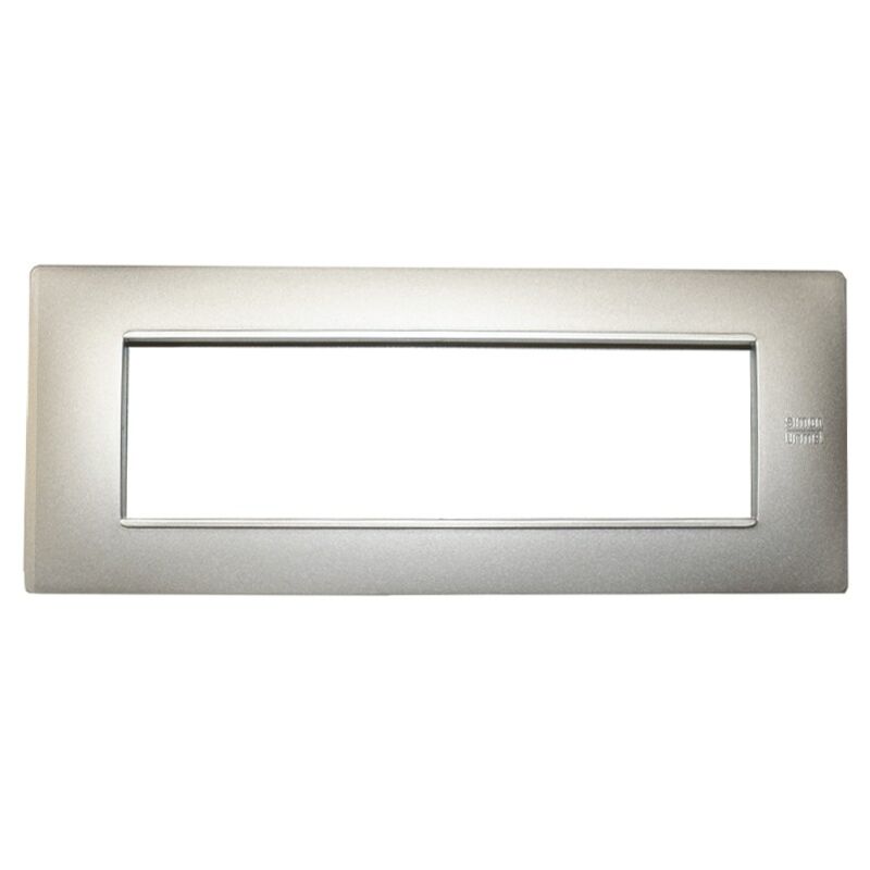 foto del prodotto simon urmet urmet simon nea flexa placca 7 moduli colore alluminio 11807.al