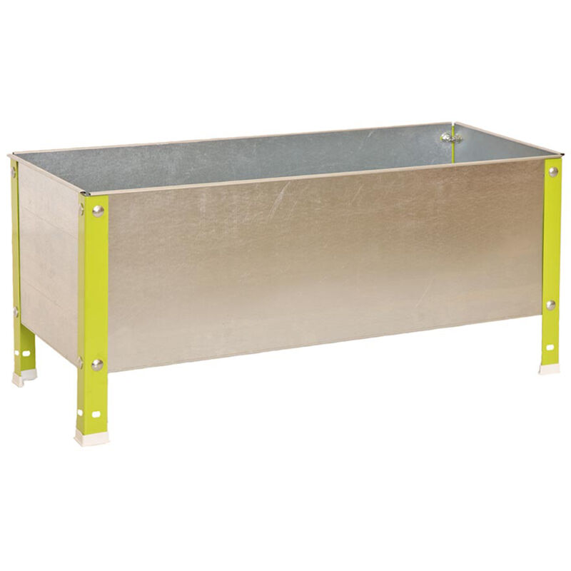 foto del prodotto simonrack orto urbano in metallo 410x900x400 mm, 100 l, fioriera da esterno resistente verde zincato simon garden