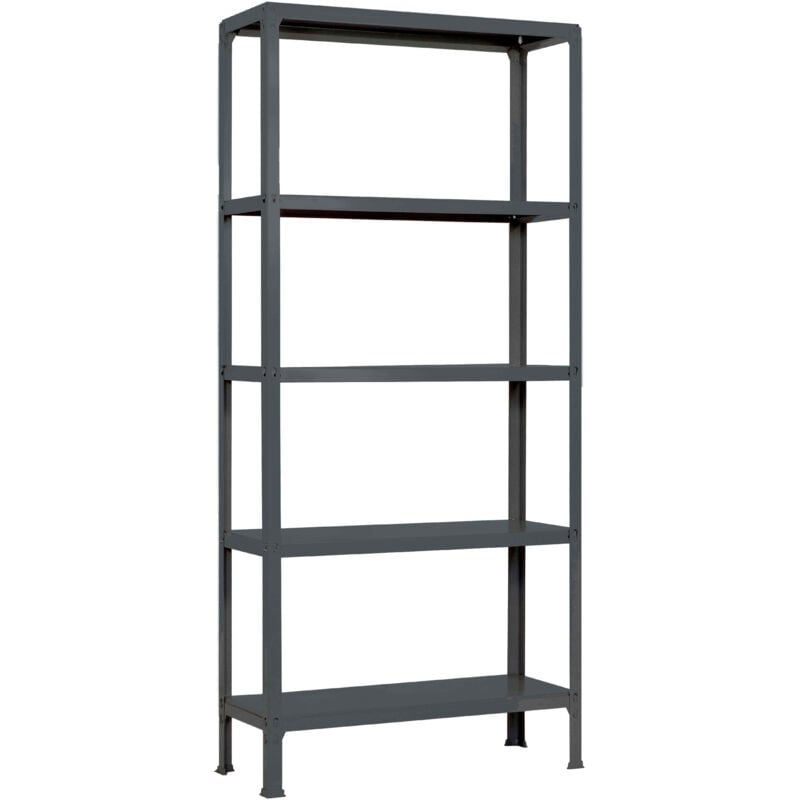 foto del prodotto simonrack scaffale da ufficio libreria, 1800x1000x300 mm, 5 ripiani, 150 kg per ripiano, metallo stile industriale, antracite simon home