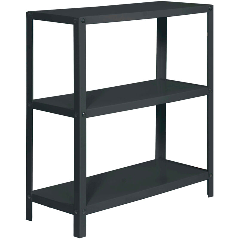 foto del prodotto simonrack scaffale da ufficio libreria, 900x1000x300 mm, 3 ripiani, 100 kg per ripiano, metallo stile industriale, antracite simon home