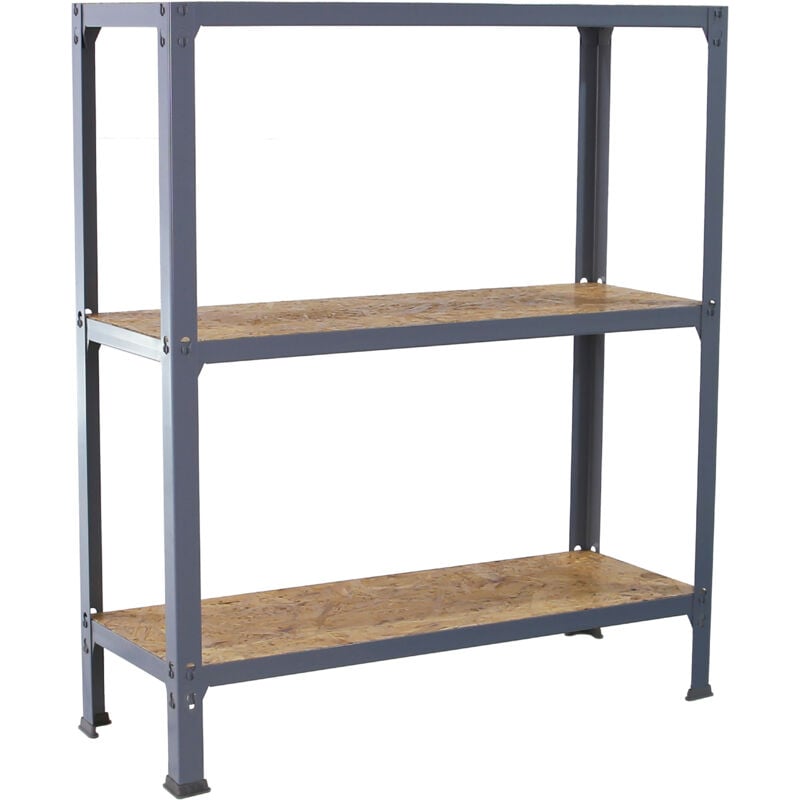 foto del prodotto simonrack scaffale in metallo simon rack senza viti colore grigio osb 3 ripiani 900x1000x300 mm made in spain