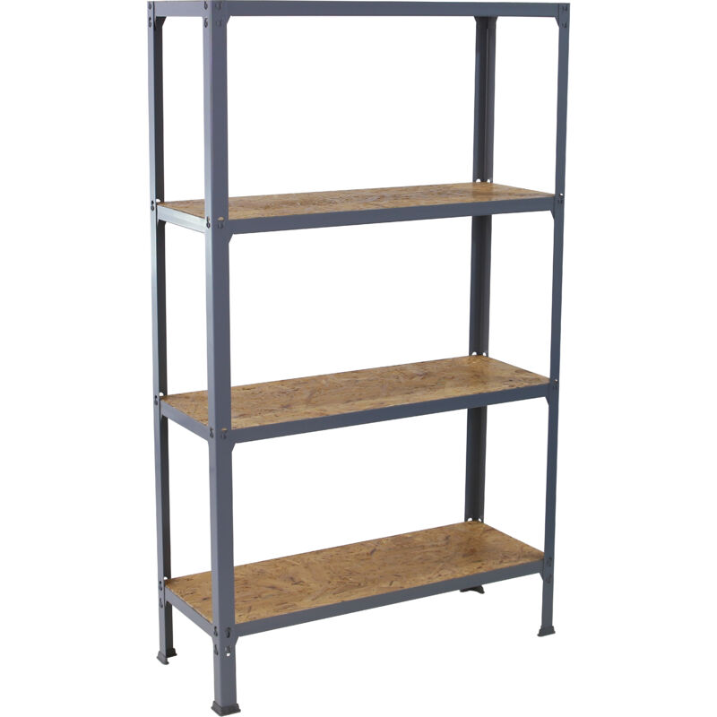 foto del prodotto simonrack scaffale in metallo simon rack senza viti colore grigio osb 4 ripiani 1600x800x300 mm made in spain