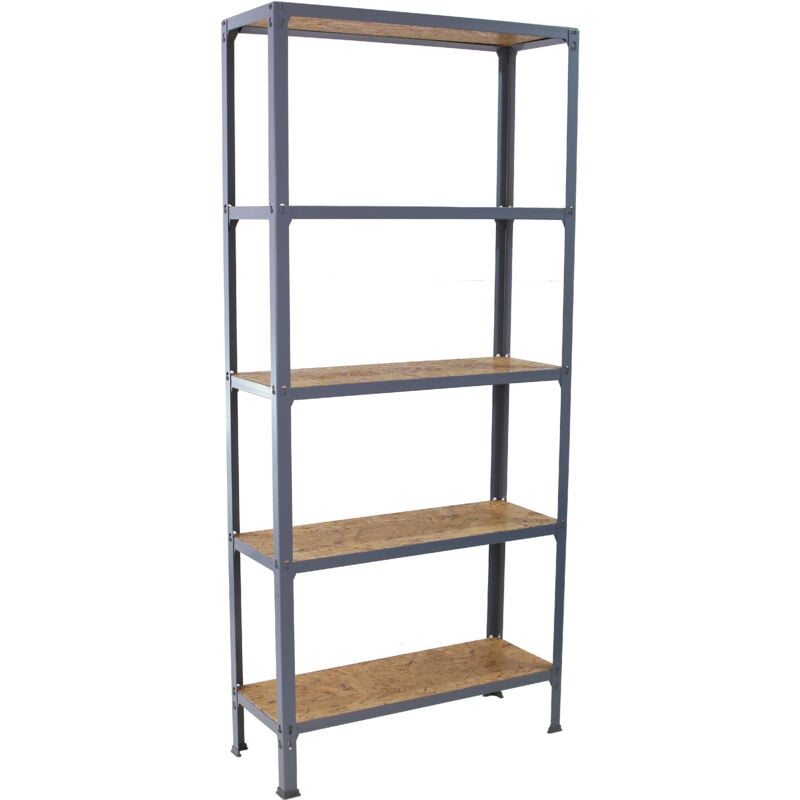 foto del prodotto simonrack scaffale in metallo simon rack senza viti colore grigio osb 5 ripiani 1800x800x300 mm made in spain