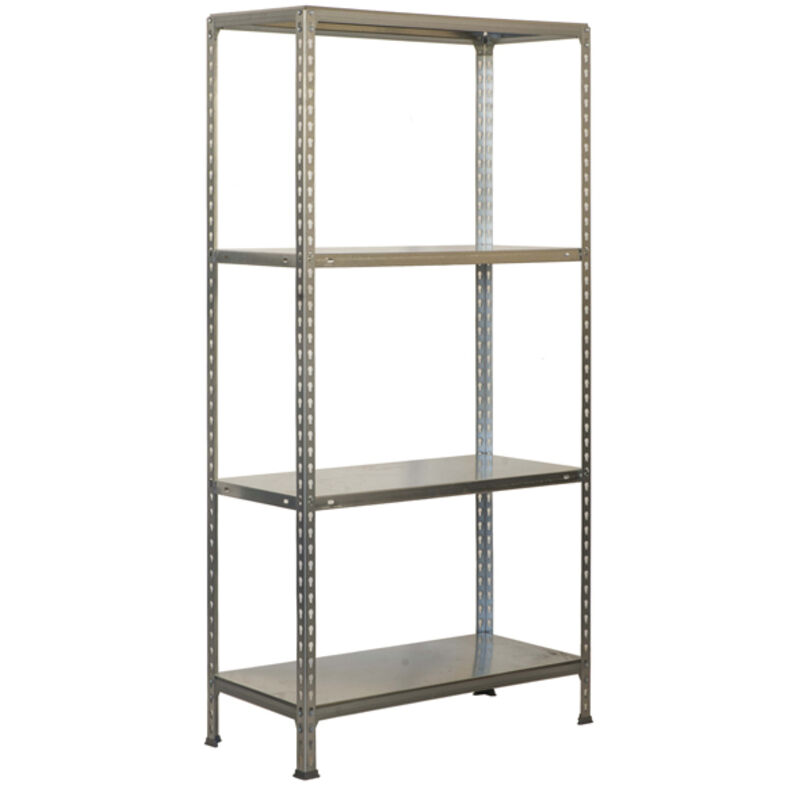 foto del prodotto simonrack scaffale portaoggetti, 1500x1100x300 mm, 4 ripiani, portata 60 kg per ripiano, metallo, scaffale da garage, zincato ecoclick