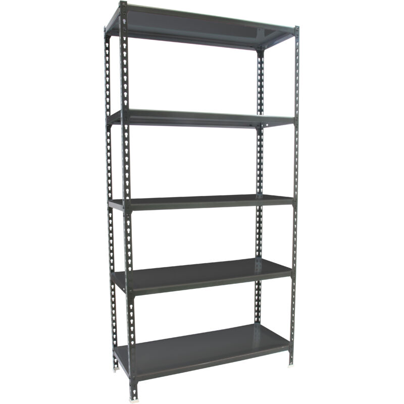 foto del prodotto simonrack scaffale portaoggetti, 1800x900x500 mm, 5 ripiani, portata 180 kg per ripiano, metallo, scaffale da garage, antracite simonclick