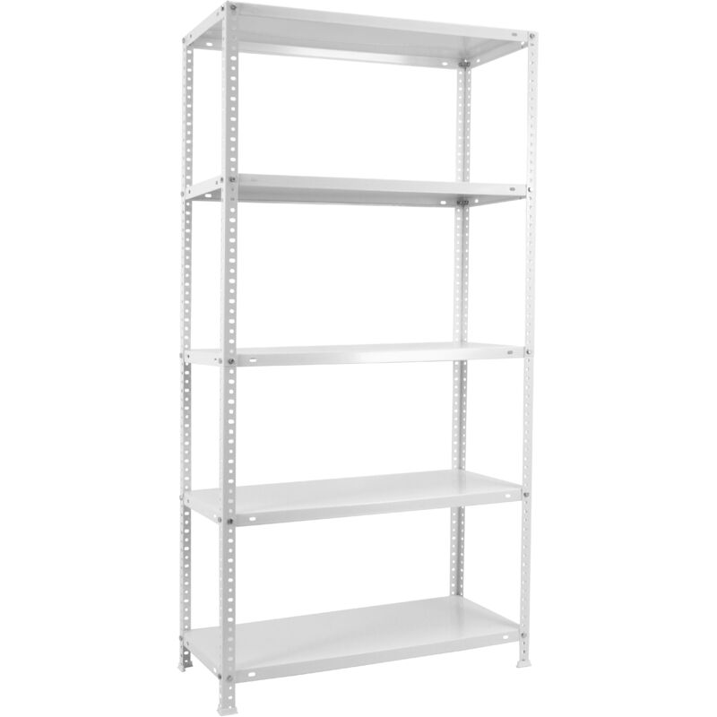 foto del prodotto simonrack scaffale portaoggetti, 2000x1000x300 mm, 5 ripiani, capacit di carico e punto di flessione 75 kg, metallo, scaffale da garage, bianco