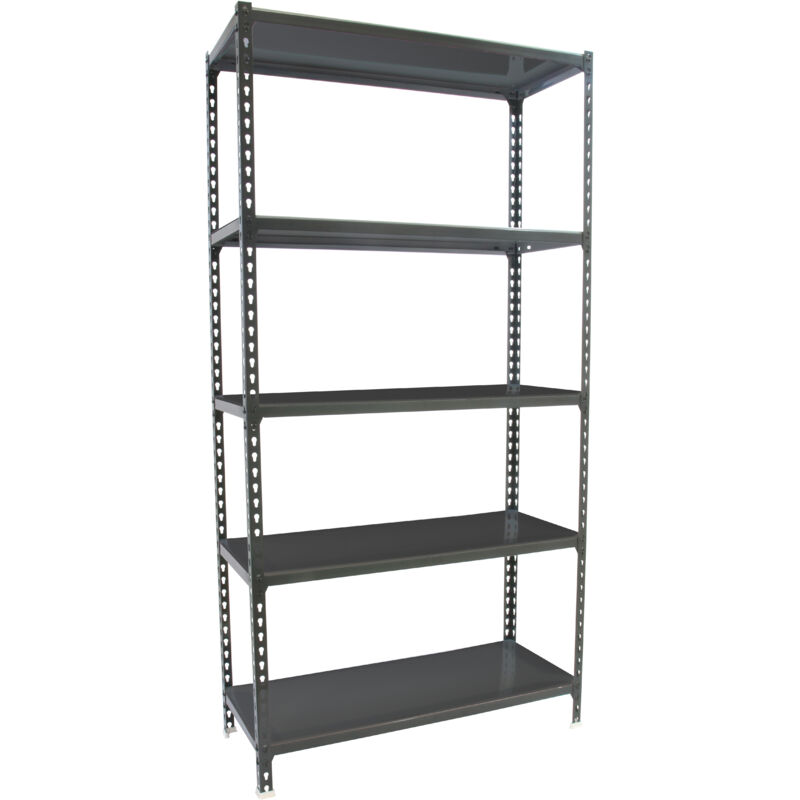 foto del prodotto simonrack scaffale portaoggetti, 2000x1200x500 mm, 5 ripiani, portata 200 kg per ripiano, metallo, scaffale da garage, antracite simonclick