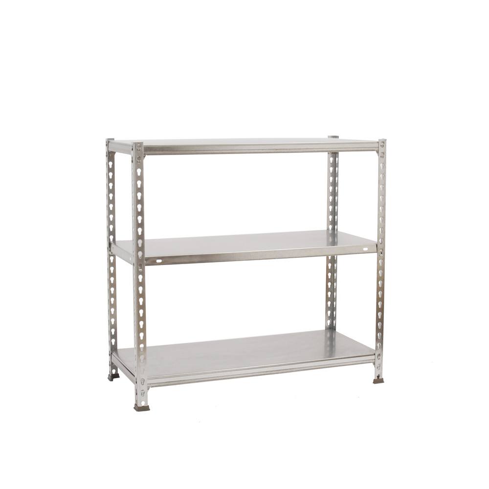 foto del prodotto simonrack scaffale portaoggetti, 900x1000x500 mm, 3 ripiani, portata 70 kg per ripiano, metallo, scaffale da garage, zincato ecoclick