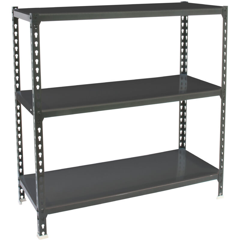 foto del prodotto simonrack scaffale portaoggetti, 900x800x500 mm, 3 ripiani, portata 180 kg per ripiano, metallo, scaffale da garage, antracite simonclick