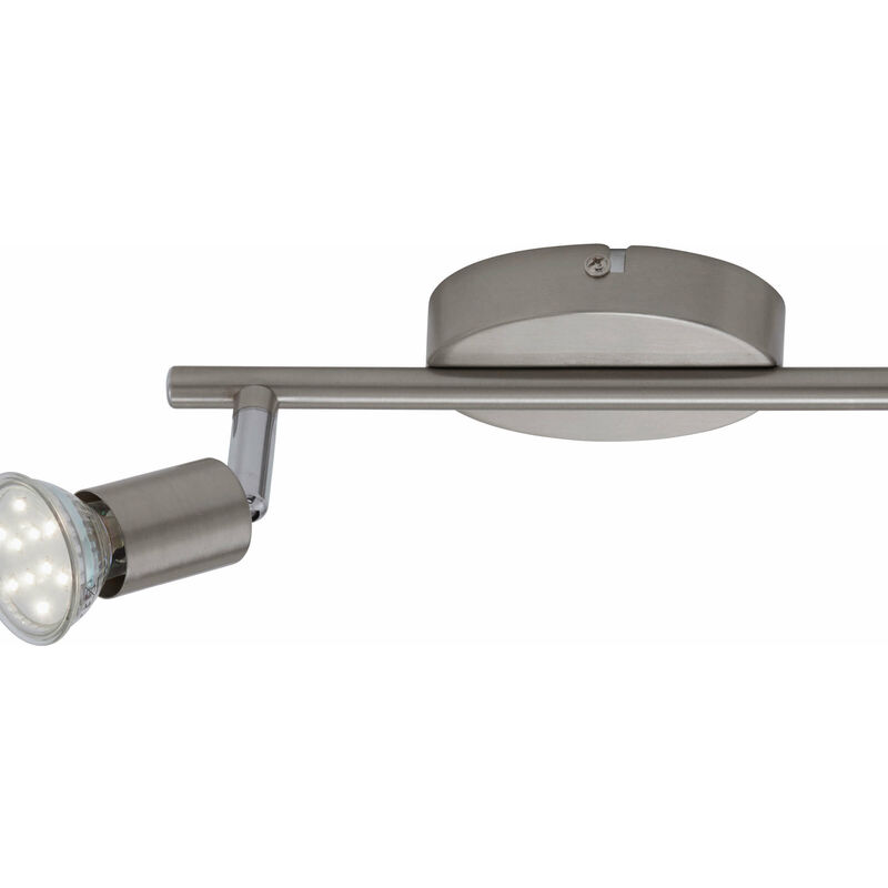 foto del prodotto simple barra 2lx3w led gu10 250lm nickel satinato