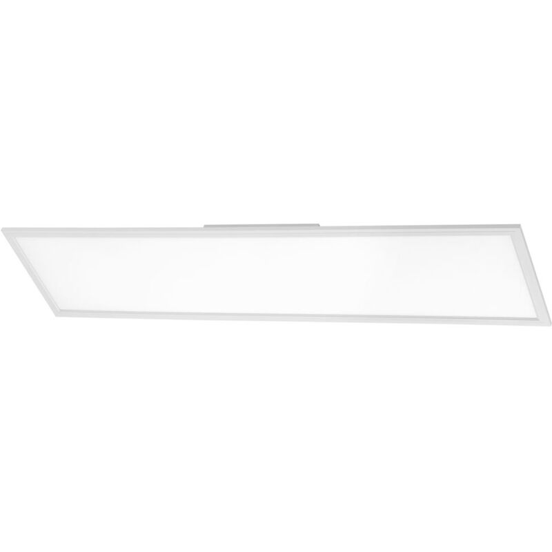 foto del prodotto simple led plafoniera, pannello led piatto, angolare, 119,5x29,5 cm, bianco briloner