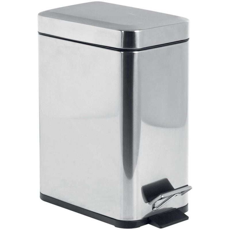 foto del prodotto simple line - pattumiera, 5l, acciaio inox lucido gaq005 - aqualine