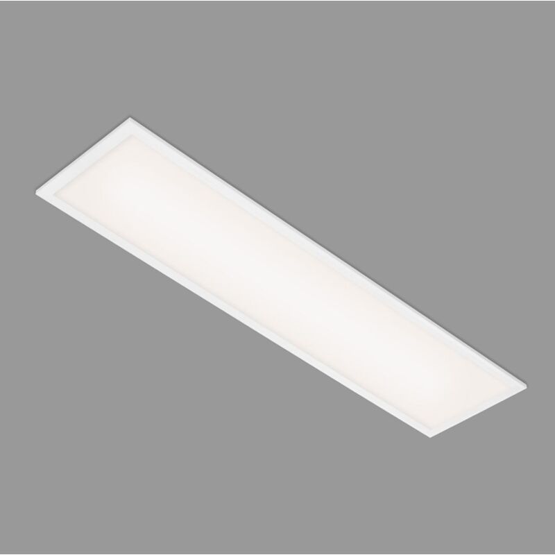 foto del prodotto simple plafoniera led, pannello led piatto, angolare, 100x25 cm, bianco briloner
