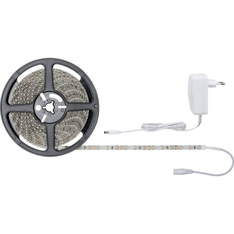 foto del prodotto simpled 78972 kit completo striscia led con spina 12 v 5 m bianco caldo 1 pz. paulmann