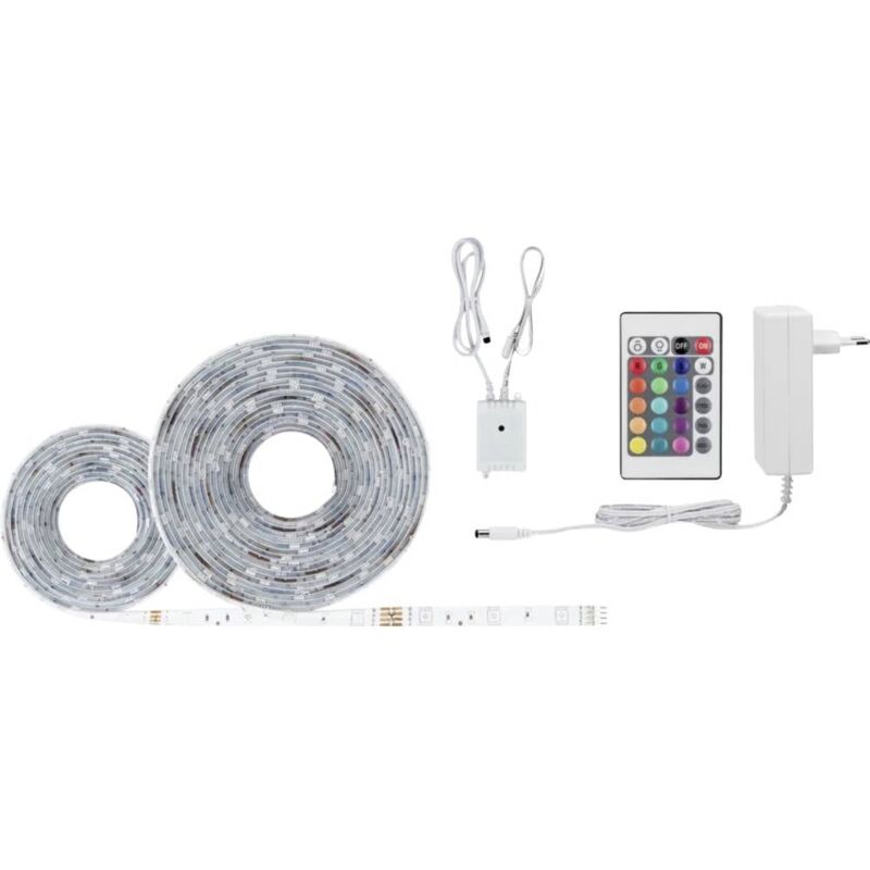 foto del prodotto simpled 78979 kit completo striscia led con spina 12 v 7.5 m rgb 1 pz. paulmann