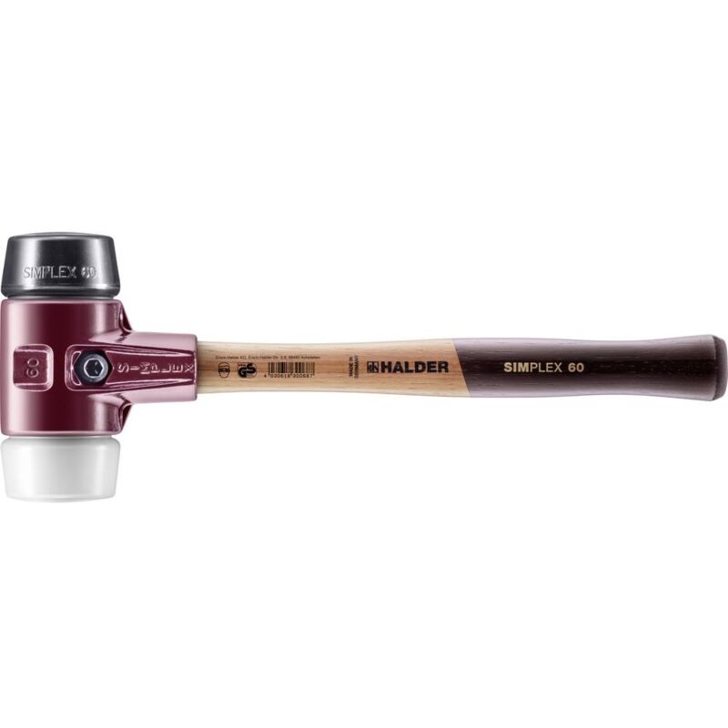 foto del prodotto simplex 3027.060 mazzuola manico ergonomico, medio duro 1510 g 405 mm 1 pz. halder
