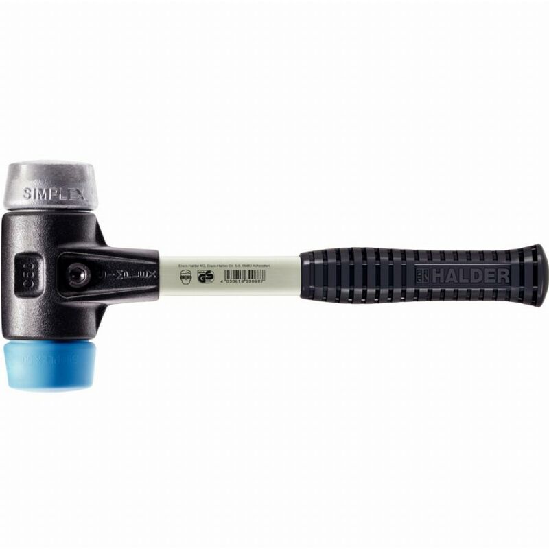 foto del prodotto simplex mazzuolo in tpe morbido metallo morbido con corpo in ferro malleabile rinforzato e impugnatura in fibra di vetro - d 30 mm - 3719.030