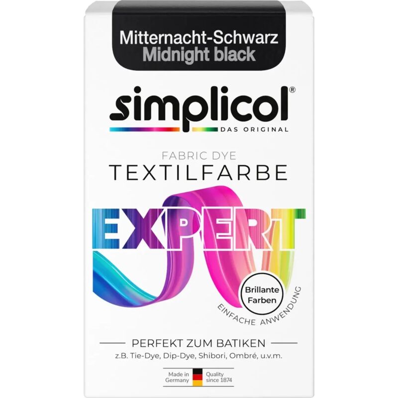 foto del prodotto simplicol expert tintura per tessuti mitternacht schwarz 150 g