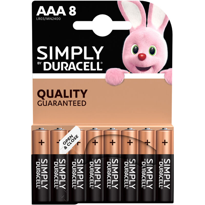 foto del prodotto simply alcalina m stil bl.8pz.mn2400 duracell