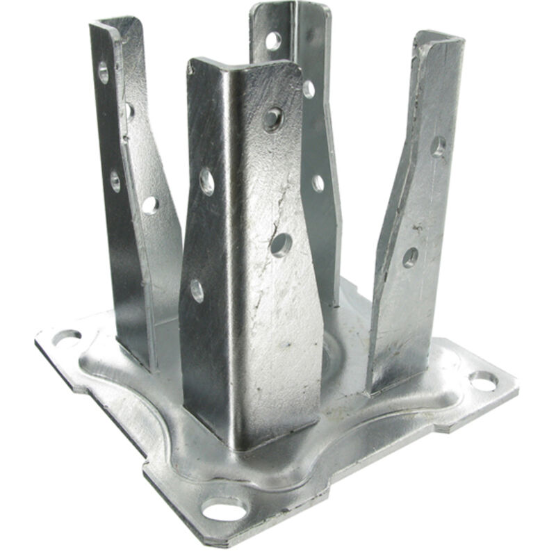 foto del prodotto simpson strong tie base quadrata imbullonata per pali da giardino ag527p 90x134x90x150x150 spessore 3mm