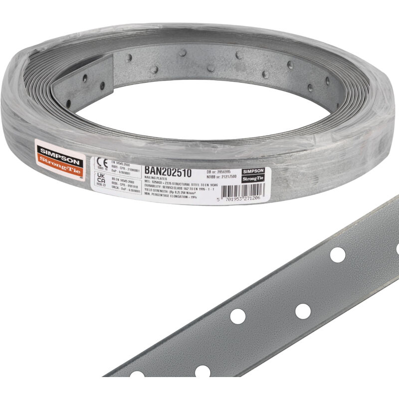 foto del prodotto simpson strong tie perforiertes band ban202510 25x2mm x 10mb
