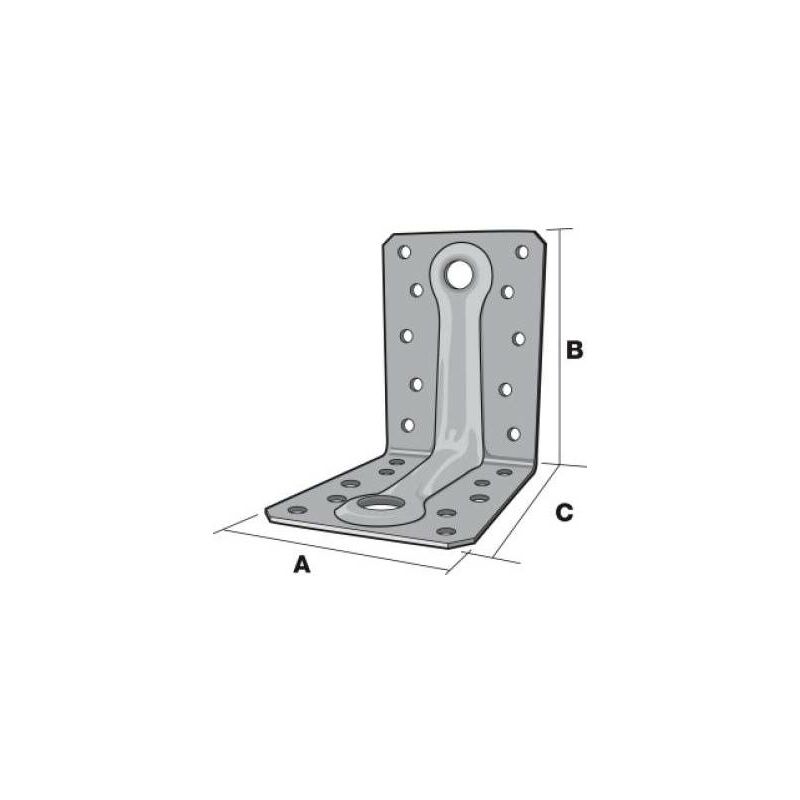 foto del prodotto simpson strong tie simpson angolo misto rinforzato a65xb88xc88x2mm abr9020