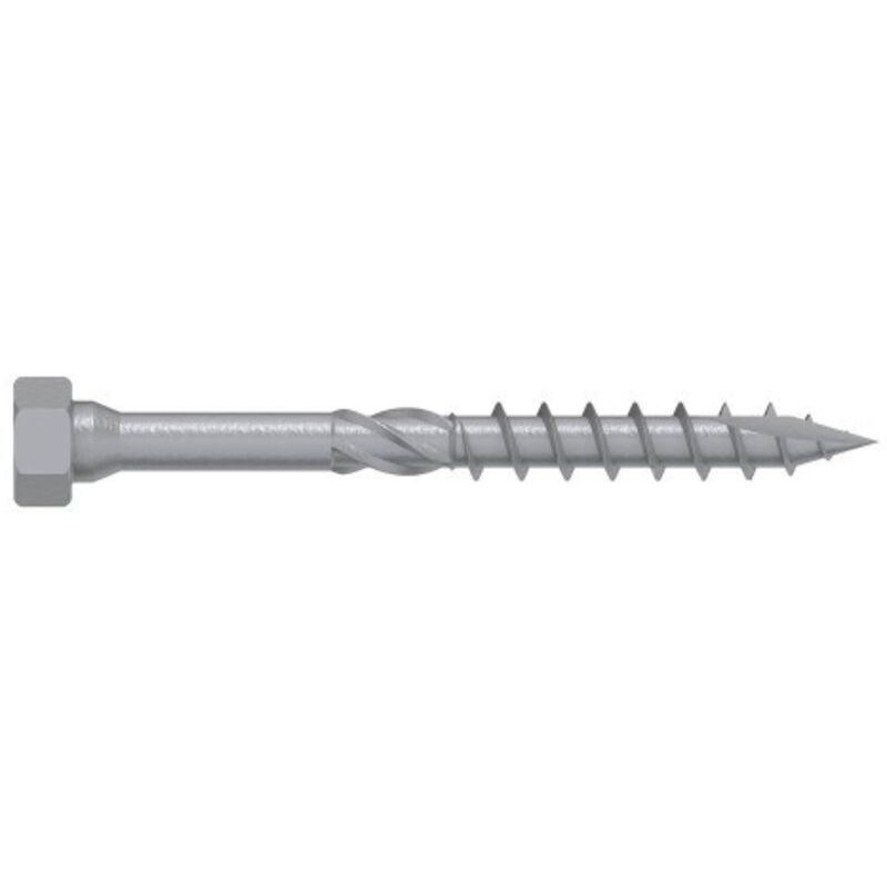 foto del prodotto simpson strong tie - viti di collegamento acciaio-legno - testa esagonale - punta antisfilamento - torx 10,0x60 mm - t40 - confezione da 50 pezzi