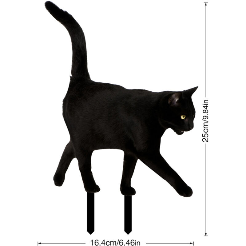 foto del prodotto simulazione nero gatto nero decorazione per interni statua per esterni decorazione per esterni fattoria decorazione per interni prato statua di
