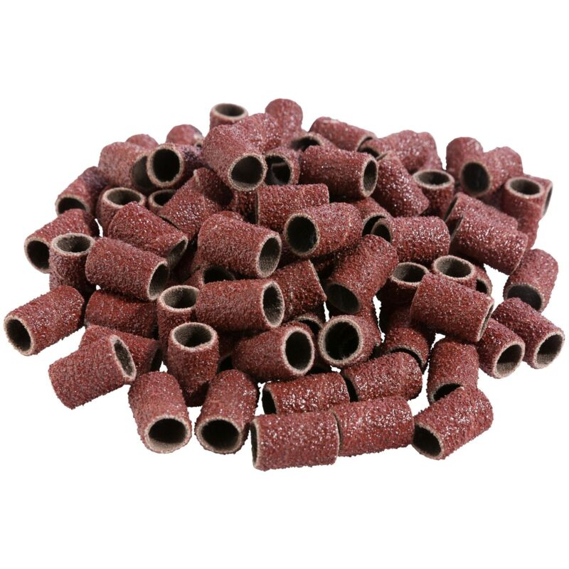 foto del prodotto sina tappi abrasivi 100 pezzi manicotti di levigatura grana del chiodo 100 120