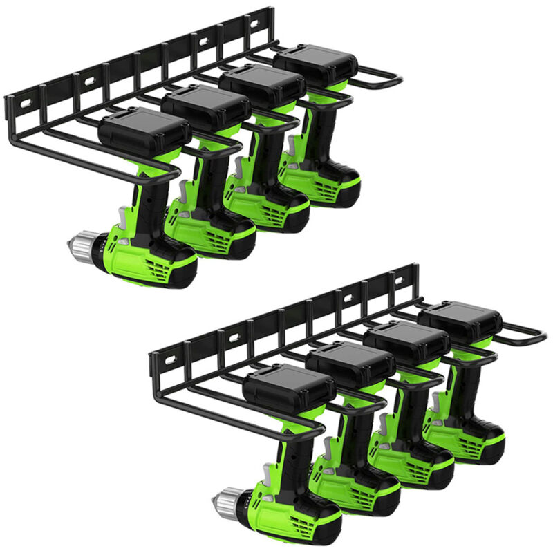 foto del prodotto sinbinta 2 pezzi organizer per attrezzi da garage, supporto per trapano cacciaviti da parete, organizer per utensili elettrici, appendi attrezzi da
