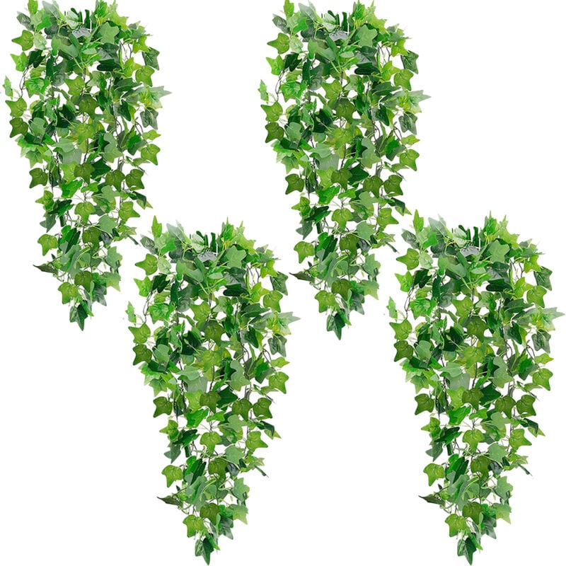 foto del prodotto sinbinta 4 pezzi pianta pendenti artificiali, 110cm simulazione pianta appesa pianta finta cadente per matrimoni, giardini, corridoi, decorazioni
